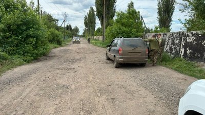 Місце, де побили військових ТЦК та СП у Сахновщині 26 травня Місце, де побили військових ТЦК та СП у Сахновщині 26 травня