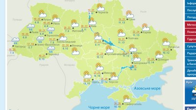 Погода на 28 вересня в Україні Погода на 28 вересня в Україні