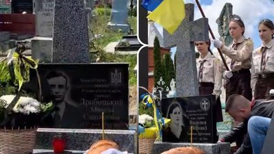 Військовий встановив пам’ятники загиблим повстанцям на Рівненщині