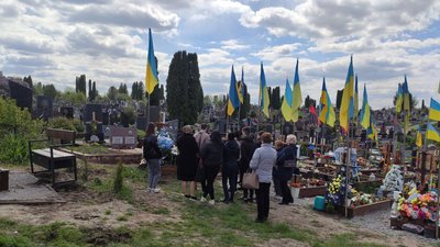 Під час похорону Віктора Клепчика Під час похорону Віктора Клепчика
