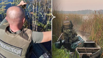 Понад 300 метрів браконьєрських сіток вилучили на Рівненщині