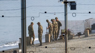 Іспанські військові на кордоні з Марокко