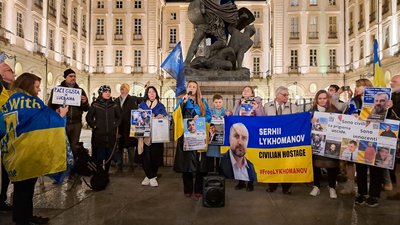Злочини Росії — у Турині відбулася акція на підтримку заручників Кремля — КРЦ