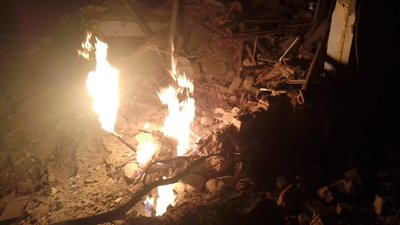 На Миколаївщині горів газопровід. У Миколаївському районі рятувальники ліквідовували наслідки обстрілу