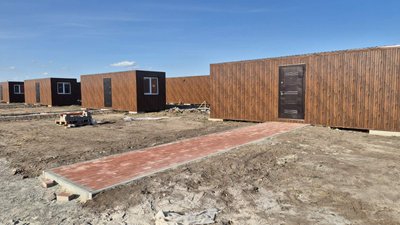Модульне містечко для ВПО у Потоках на Полтавщині: на якому етапі будівництво