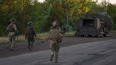 Українські військові на Донеччині