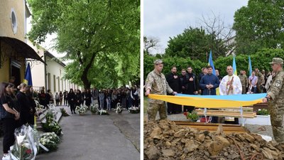 Прощання з полеглим захисником Олегом Бецою