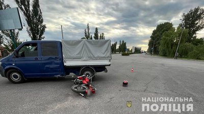 На Полтавщині в аварії травмувався мотоцикліст