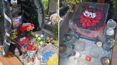 Могила загиблого захисника Назарія Тартачного у Радивилові