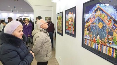 В агенції промоції Суми на Миколая відкрилась виставка робіт художниці Ані Черненко