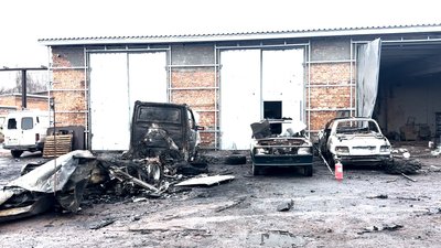 Атака РФ по СТО у Прилуках на Чернігівщині 
