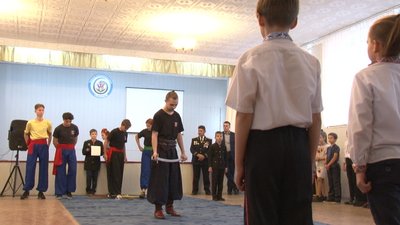 Посвята в козаки у черкаському ліцеї Посвята в козаки у черкаському ліцеї