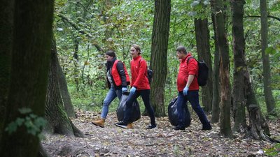 "World cleanup day" – у Житомирі зібрали понад 100 кілограмів сміття
