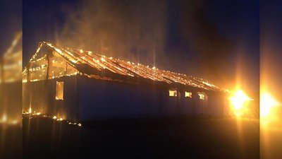 На Чернігівщині підпалили зерновий склад: згоріло 250 тонн пшениці