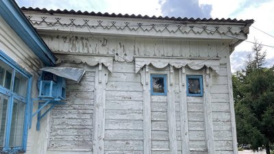 Останній збережений дерев'яний будинок, спроєктований Городецьким, знаходиться на Черкащині