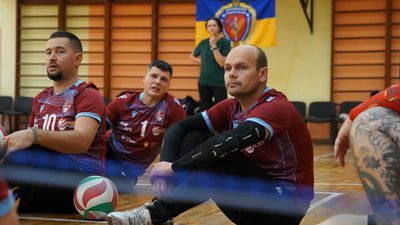 Волинська команда ветеранів з волейболу сидячи «Сталеві лицарі» на чемпіонаті України