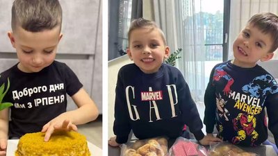 Діти Ірпеня передали малюнки і смаколики українським військовим, які проходять реабілітацію