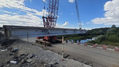 Ремонт мосту через Случ біля Сарн