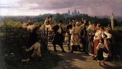 Весільний викуп. Картина Костянтина Трутовського. 1881 рік Весільний викуп. Картина Костянтина Трутовського. 1881 рік