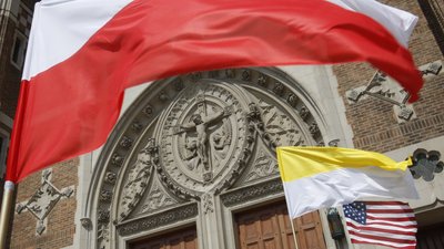 Прапор США, прапор Польщі