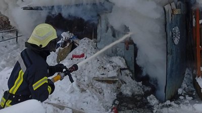 Ліквідація пожежі на Волині, 12 січня 2025 року