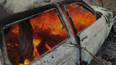 Херсонщина, обстріли РФ, пожежа, атака з дронів