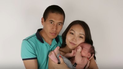 29-річний Шивит Донгак з родиною 29-річний Шивит Донгак з родиною