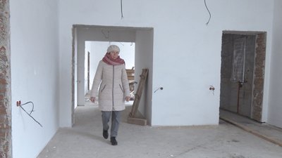 Поштукатурені стіни в реабілітаційному центрі для дітей з інвалідністю в Кременці Поштукатурені стіни в реабілітаційному центрі для дітей з інвалідністю в Кременці