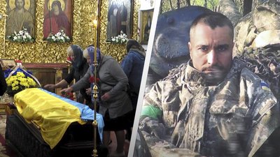 У Житомирі попрощалися із загиблим військовим – сином священника Романом Солонинкою