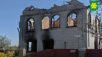 Зруйнований будинок на Київщині