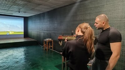 Практичне заняття з предмету "Захист України" в мультимедійному тирі, 26 жовтня 2023. Практичне заняття з предмету "Захист України" в мультимедійному тирі, 26 жовтня 2023.