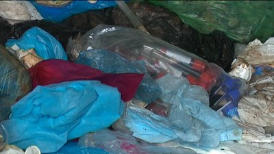 Під Сумами горіло звалище медвідходів Під Сумами горіло звалище медвідходів
