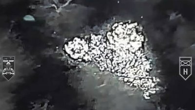 Вибух від скиду з дрона