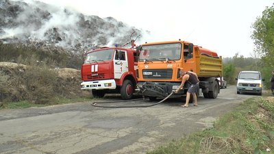 П’ятий день під Полтавою гасять сміттєзвалище