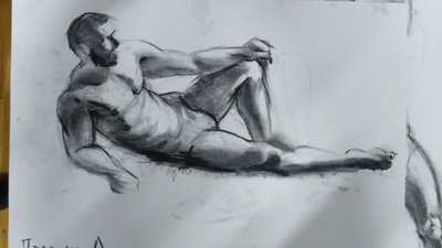 Спортсмен-натурник: як рівнянин позує для художників Спортсмен-натурник: як рівнянин позує для художників