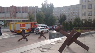 У Житомирі перевіряють інформацію про мінування ОВА У Житомирі перевіряють інформацію про мінування ОВА