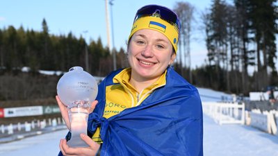 Тетяна Тарасюк, біатлоністка збірної України в сезоні юніорського Кубка IBU 2025/26