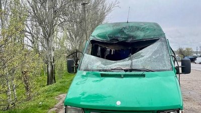 Нікопольщина, атака по автобусу