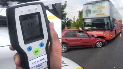 Драгер зашкалював: нетверезий водій вчинив ДТП на трасі Київ-Чоп