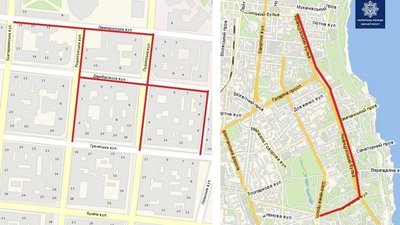 У центрі Одеси обмежать рух автівок через візит президентів України та Польщі