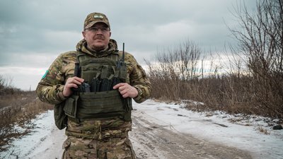 Роман Грищенко — командир 127 бригади тероборони. Фото: В'ячеслав Мавричев/Суспільне Харків