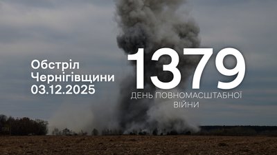 Протягом доби 4 грудня РФ атакувала три прикордонні громади Чернігівщини