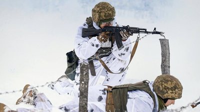 Піхота ЗСУ в сніг