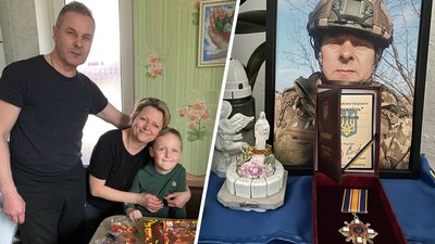 Військовослужбовець Олександр Пращук з родиною
