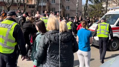 Затримання чоловіка на вулиці Олега Куцина у Луцьку
