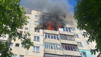 Пожежа на вулиці Кулика і Гудачека у Рівному