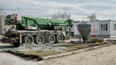 Новий дитсадок: в Овручі на Житомирщині розпочали монтаж модульних конструкцій будівлі Новий дитсадок: в Овручі на Житомирщині розпочали монтаж модульних конструкцій будівлі