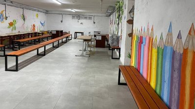 Укриття у Лозівській школі Укриття у Лозівській школі