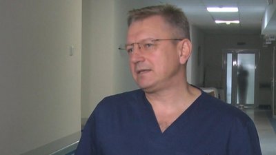 Голова обласної групи експертів із трансплантології департаменту охорони здоров’я Хмельницької ОВА Олексій Підмурняк, грудень 2023. Фото: Суспільне Хмельницький Голова обласної групи експертів із трансплантології департаменту охорони здоров’я Хмельницької ОВА Олексій Підмурняк, грудень 2023. Фото: Суспільне Хмельницький