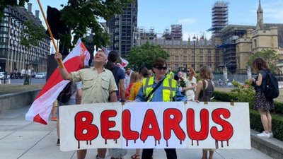 Акція на підтримку білорусів у Лондоні Акція на підтримку білорусів у Лондоні